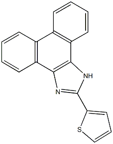 2-(2-thienyl)-1H-phenanthro[9,10-d]imidazole Struktur