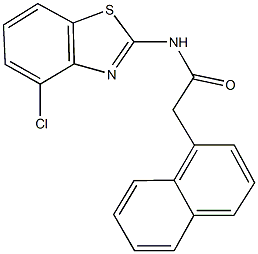 N-(4-chloro-1,3-benzothiazol-2-yl)-2-(1-naphthyl)acetamide Struktur