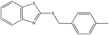 2-[(4-methylbenzyl)sulfanyl]-1,3-benzothiazole Struktur