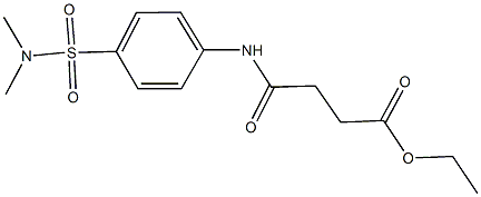 ethyl 4-{4-[(dimethylamino)sulfonyl]anilino}-4-oxobutanoate Struktur