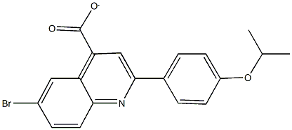 6-bromo-2-(4-isopropoxyphenyl)-4-quinolinecarboxylate Struktur