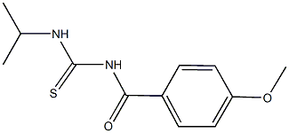 N-isopropyl-N'-(4-methoxybenzoyl)thiourea Struktur