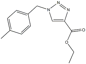 ethyl 1-(4-methylbenzyl)-1H-1,2,3-triazole-4-carboxylate Struktur