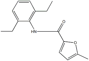 N-(2,6-diethylphenyl)-5-methyl-2-furamide Struktur