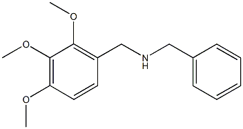 N-benzyl-N-(2,3,4-trimethoxybenzyl)amine Struktur