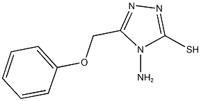 4-amino-5-(phenoxymethyl)-4H-1,2,4-triazol-3-yl hydrosulfide Struktur