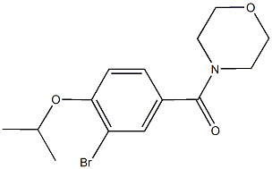 2-bromo-4-(4-morpholinylcarbonyl)phenyl isopropyl ether Struktur