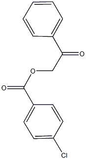 2-oxo-2-phenylethyl 4-chlorobenzoate Struktur