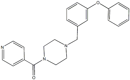 1-isonicotinoyl-4-(3-phenoxybenzyl)piperazine Struktur