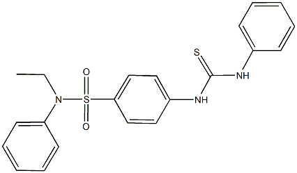 4-[(anilinocarbothioyl)amino]-N-ethyl-N-phenylbenzenesulfonamide Struktur