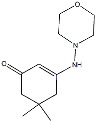 5,5-dimethyl-3-(4-morpholinylamino)-2-cyclohexen-1-one Struktur