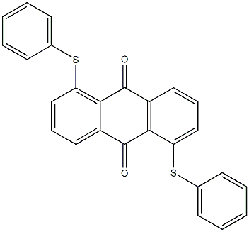 1,5-bis(phenylsulfanyl)anthra-9,10-quinone Struktur