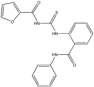 2-{[(2-furoylamino)carbothioyl]amino}-N-phenylbenzamide Struktur