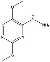 4-hydrazino-2-(methylsulfanyl)pyrimidin-5-yl methyl ether Struktur