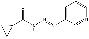 N'-(1-pyridin-3-ylethylidene)cyclopropanecarbohydrazide Struktur