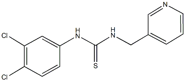 N-(3,4-dichlorophenyl)-N'-(3-pyridinylmethyl)thiourea Struktur