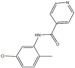 N-(5-chloro-2-methylphenyl)isonicotinamide Struktur