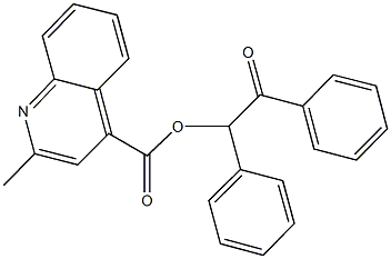 2-oxo-1,2-diphenylethyl 2-methyl-4-quinolinecarboxylate Struktur