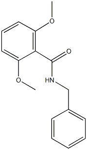 2,6-bis(methyloxy)-N-(phenylmethyl)benzamide Struktur