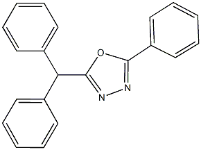 2-benzhydryl-5-phenyl-1,3,4-oxadiazole Struktur