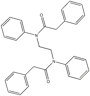 N,2-diphenyl-N-{2-[(phenylacetyl)anilino]ethyl}acetamide Struktur