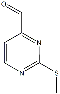 2-(methylsulfanyl)-4-pyrimidinecarbaldehyde Struktur