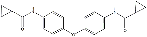 N-(4-{4-[(cyclopropylcarbonyl)amino]phenoxy}phenyl)cyclopropanecarboxamide Struktur