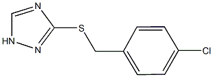 4-chlorobenzyl 1H-1,2,4-triazol-5-yl sulfide Struktur