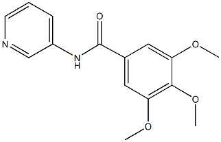 3,4,5-trimethoxy-N-(3-pyridinyl)benzamide Struktur