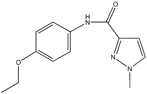 N-(4-ethoxyphenyl)-1-methyl-1H-pyrazole-3-carboxamide Struktur