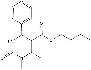 butyl 1,6-dimethyl-2-oxo-4-phenyl-1,2,3,4-tetrahydro-5-pyrimidinecarboxylate Struktur