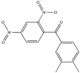 {2,4-bisnitrophenyl}(3,4-dimethylphenyl)methanone Struktur