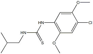 N-(4-chloro-2,5-dimethoxyphenyl)-N'-isobutylthiourea Struktur