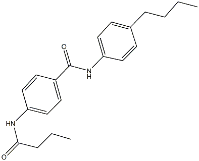 N-(4-butylphenyl)-4-(butyrylamino)benzamide Struktur