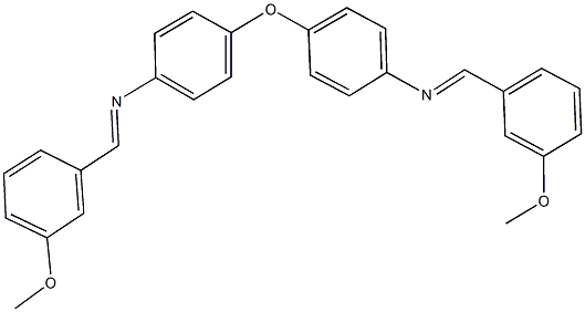 N-(3-methoxybenzylidene)-N-(4-{4-[(3-methoxybenzylidene)amino]phenoxy}phenyl)amine Struktur