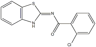 N-(1,3-benzothiazol-2(3H)-ylidene)-2-chlorobenzamide Struktur