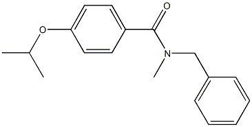 N-benzyl-4-isopropoxy-N-methylbenzamide Struktur