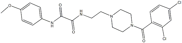 N~1~-{2-[4-(2,4-dichlorobenzoyl)-1-piperazinyl]ethyl}-N~2~-(4-methoxyphenyl)ethanediamide Struktur