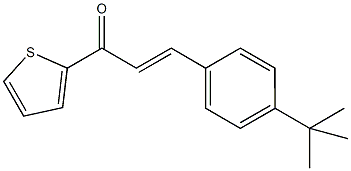 3-(4-tert-butylphenyl)-1-(2-thienyl)-2-propen-1-one Struktur