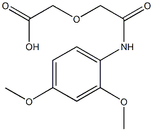 [2-(2,4-dimethoxyanilino)-2-oxoethoxy]acetic acid Struktur