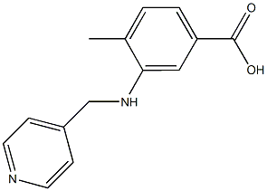 4-methyl-3-[(4-pyridinylmethyl)amino]benzoic acid Struktur