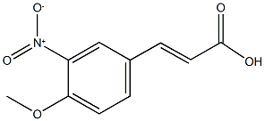 3-{3-nitro-4-methoxyphenyl}acrylic acid Struktur