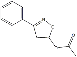 3-phenyl-4,5-dihydro-5-isoxazolyl acetate Struktur