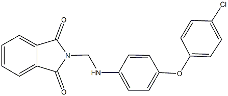 2-{[4-(4-chlorophenoxy)anilino]methyl}-1H-isoindole-1,3(2H)-dione Struktur