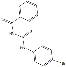 N-benzoyl-N'-(4-bromophenyl)thiourea Struktur