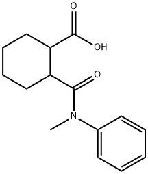 2-[(methylanilino)carbonyl]cyclohexanecarboxylic acid Struktur