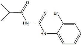 N-(2-bromophenyl)-N'-isobutyrylthiourea Struktur