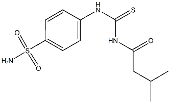 4-({[(3-methylbutanoyl)amino]carbothioyl}amino)benzenesulfonamide Struktur