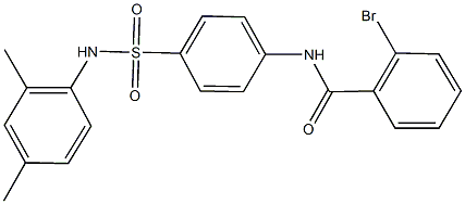 2-bromo-N-{4-[(2,4-dimethylanilino)sulfonyl]phenyl}benzamide Struktur