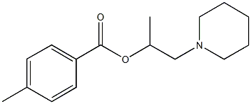 1-methyl-2-(1-piperidinyl)ethyl 4-methylbenzoate Struktur